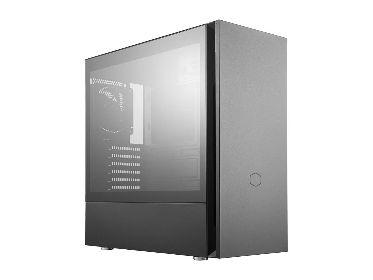 Cooler Master Silencio S600 ATX Mid-Tower w/ Sound-Dampening Material, Sound-Dampened Steel Side Panel, Reversible Front Panel, SD Card Reader, and 2x 120mm PWM Silencio FP Fans
