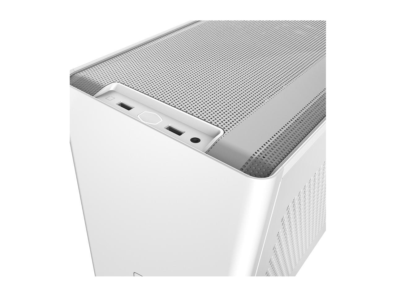 Cooler Master Cooler Master NR200 White SFF Small Form Factor Mini-ITX Case with Vented Panel, Triple-slot GPU, Tool-Free and 360 Degree Accessibility