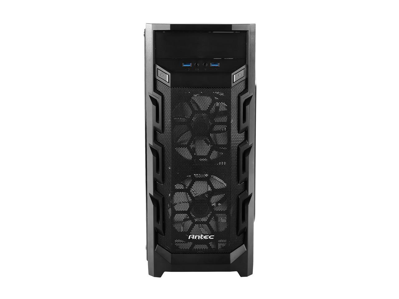 Antec Gaming New Vision GX202 White Black SPCC & Plastic ATX Mid Tower Entry-Level Gaming Case