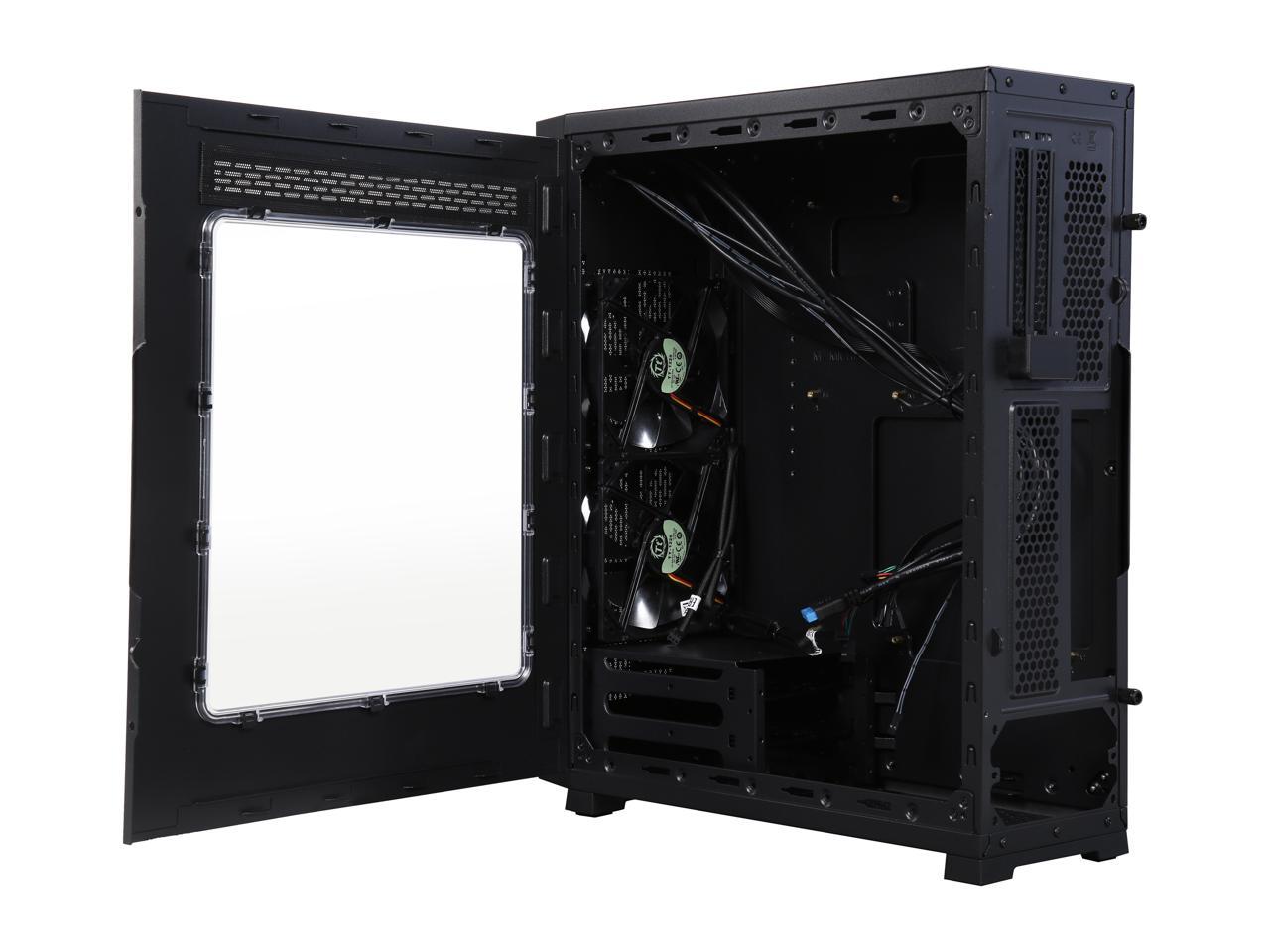 Thermaltake Core G3 Black ATX Slim Small Form Factor Tt LCS Certified SFX Power Supply Gaming Computer Case CA-1G6-00T1WN-00