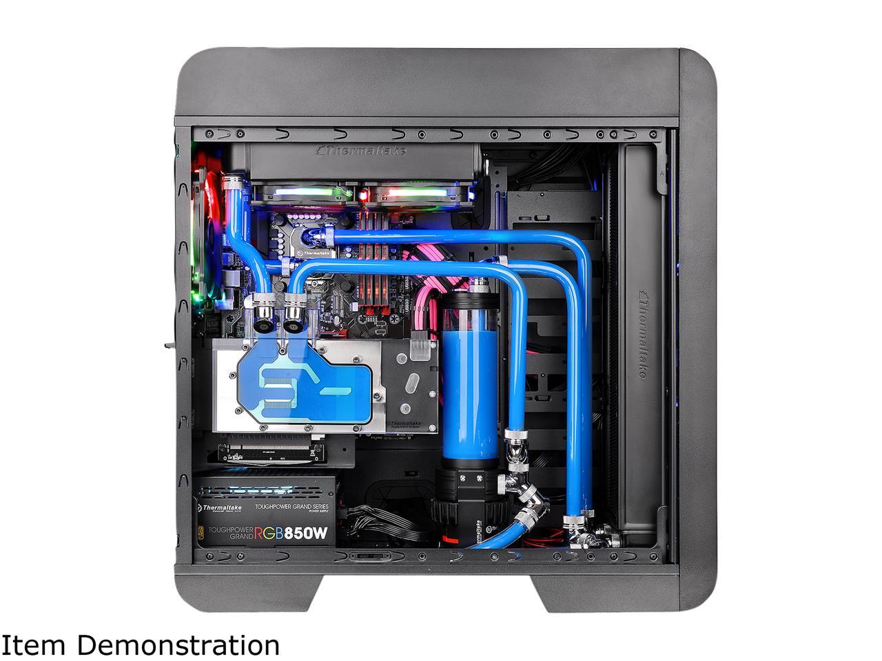 Thermaltake Core V71 Tempered Glass Black E-ATX Full Tower Tt LCS Certified Gaming Computer Case CA-1B6-00F1WN-04