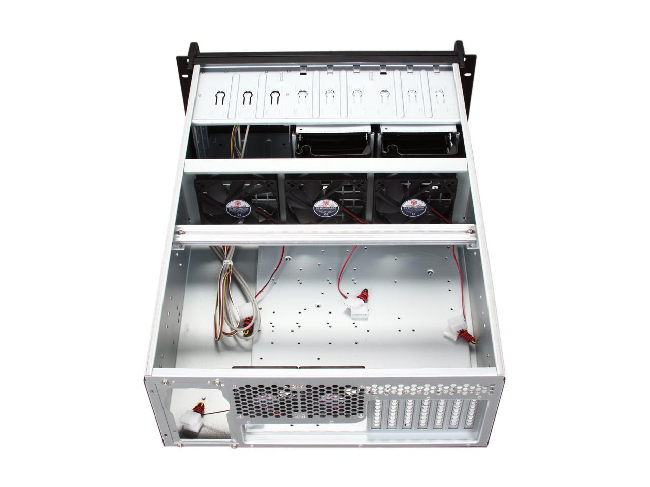 Rosewill RSV-L4000 - 4U Rackmount Server Case / Chassis - 8 Internal Bays, 7 Cooling Fans Included