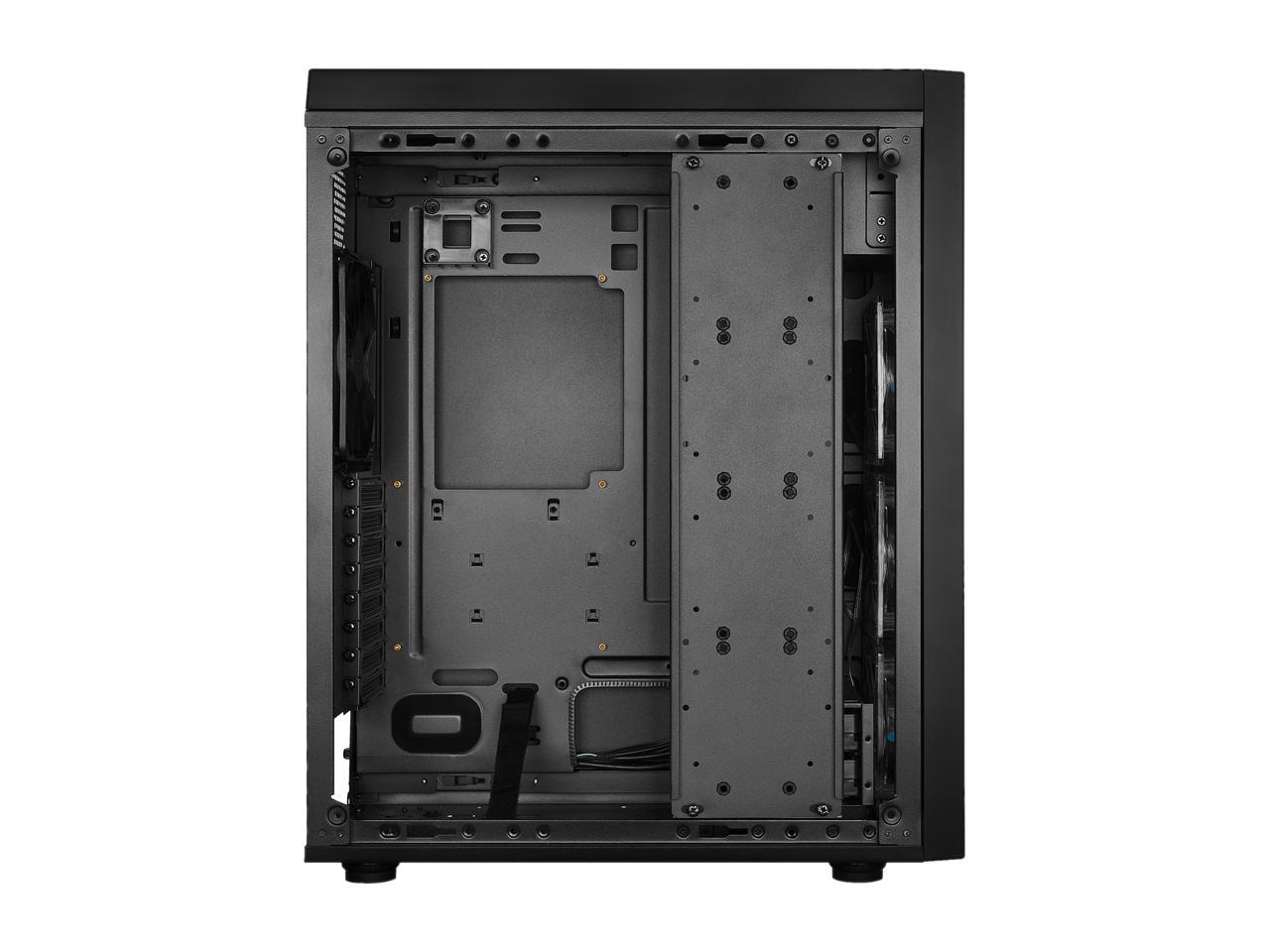 Rosewill ATX Full Tower Gaming PC Computer Case with Blue LED Fans, E-ATX Support, Dual PSU Support, Optional 360mm Water Cooling Radiator, up to 7 Fan Support - RISE Glow