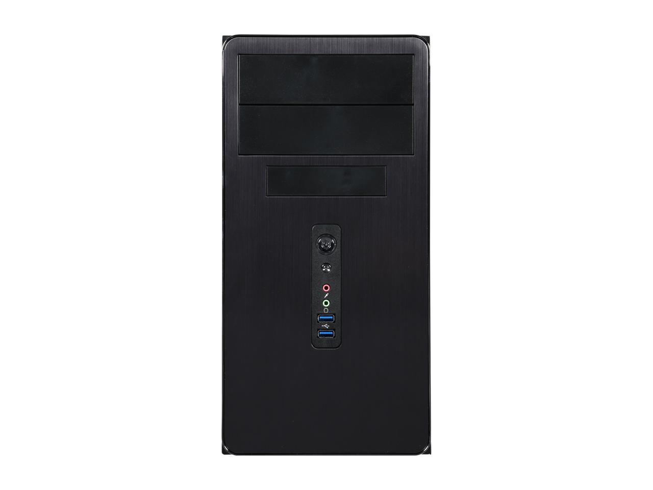 ROSEWILL, Aesthetic Finish, 90mm Fan pre-installed, Mini Tower Computer Case with 400W Power Supply - R521-M