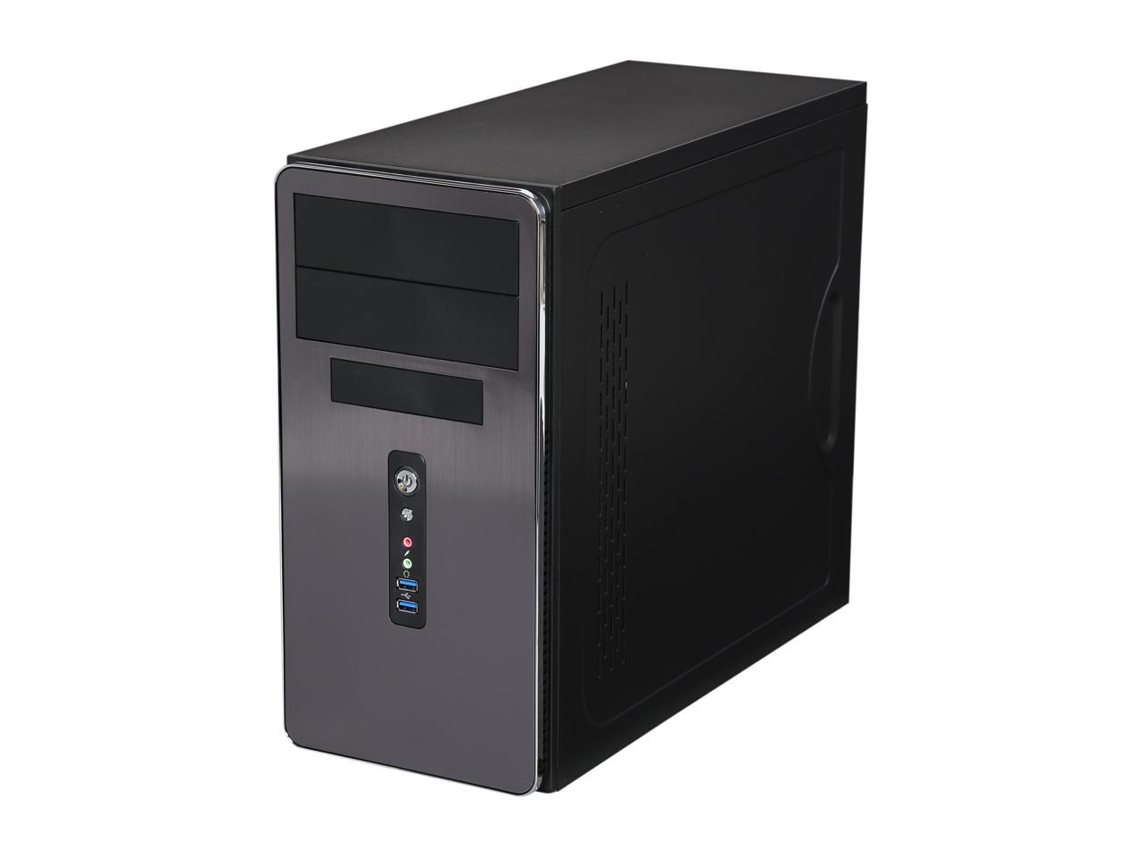 ROSEWILL, Aesthetic Finish, 90mm Fan pre-installed, Mini Tower Computer Case with 400W Power Supply - R521-M