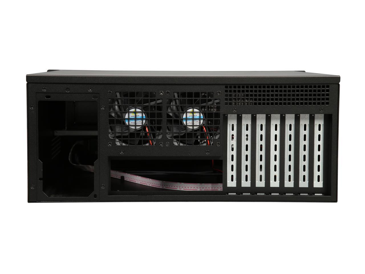 Rosewill RSV-R4100 - 4U Rackmount Server Case / Chassis - 8 Internal Bays, 2 Included Cooling Fans