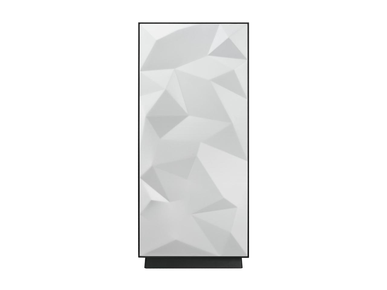 Rosewill ATX Mid Tower Gaming PC Computer Case with 2 x 120mm Fans (Supports up to 6), 240mm AIO Support, EATX Support, Top Mount PSU & HDD/SSD, Tempered Glass & White Steel - PRISM S-LITE