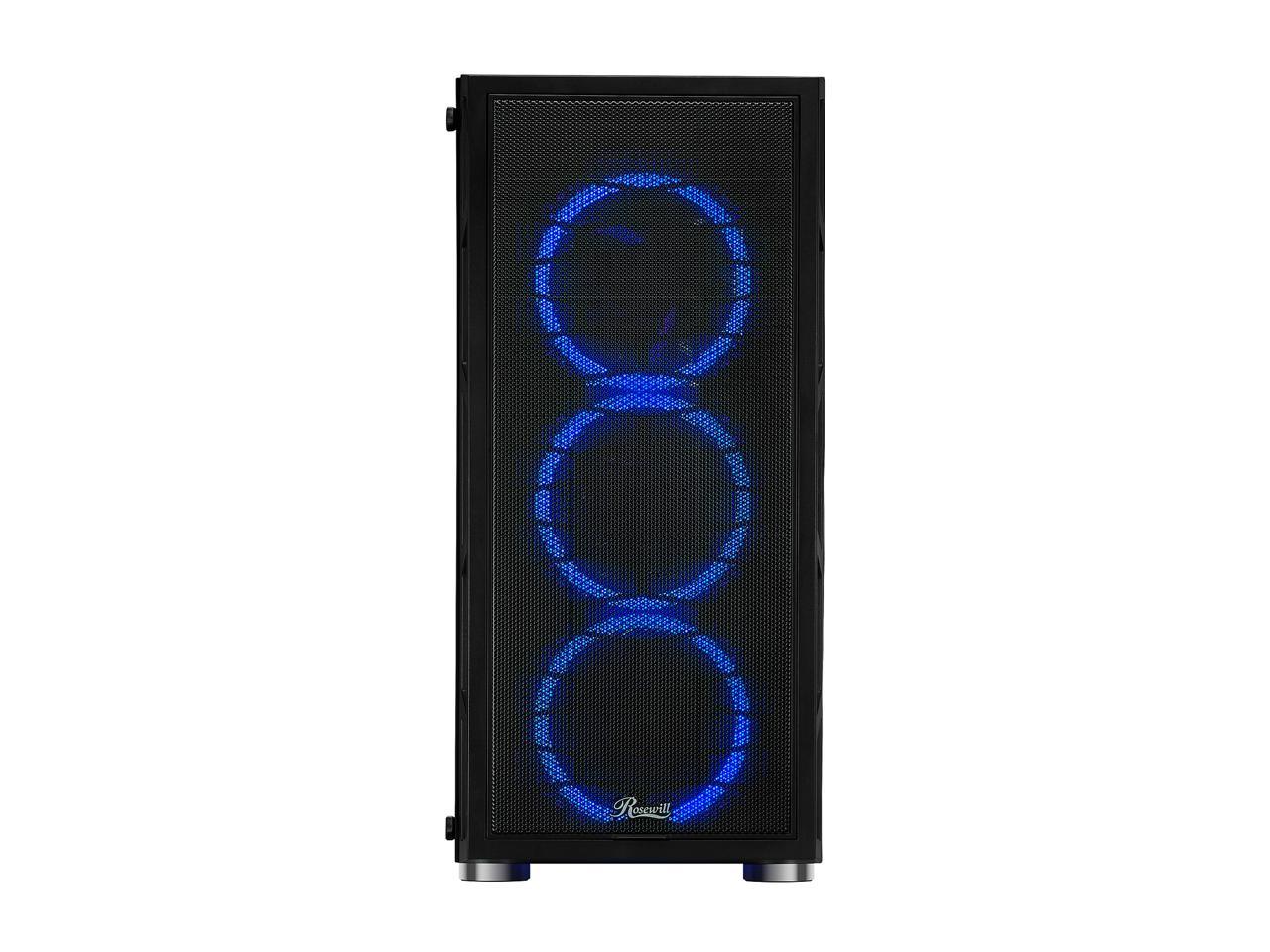Rosewill SPECTRA C100-A ATX Mid Tower Gaming Case With Tempered Glass Side Panel
