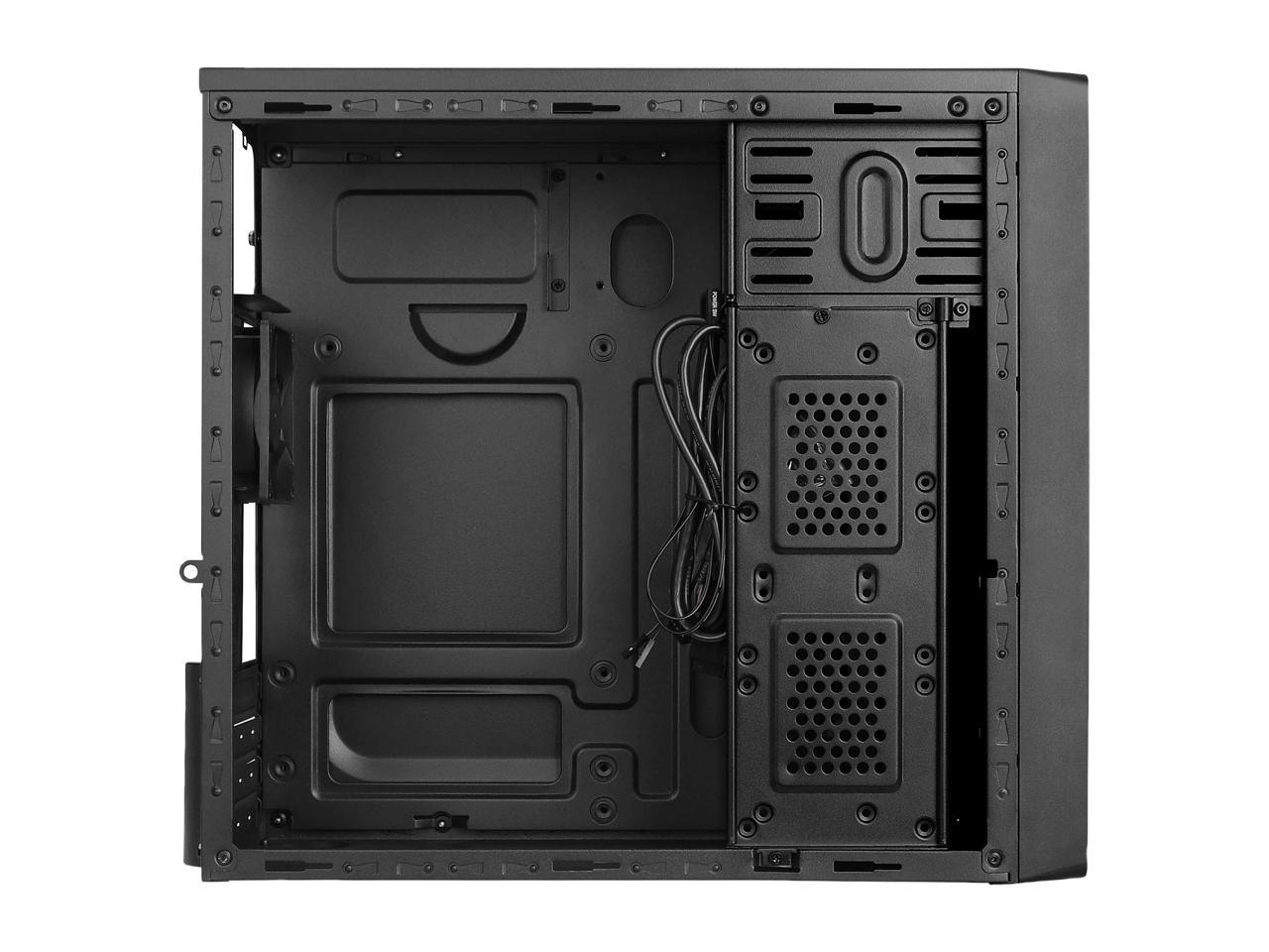 Rosewill SRM-01B Micro ATX Mini Tower Desktop PC Computer Case with Pre-Installed 80mm Case Fan, USB 3.0