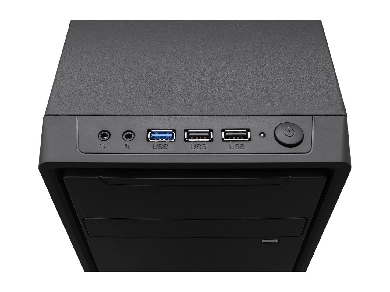 Rosewill SRM-01B Micro ATX Mini Tower Desktop PC Computer Case with Pre-Installed 80mm Case Fan, USB 3.0