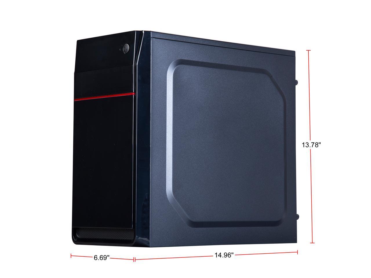Rosewill SCM-01B Black Steel / Plastic Micro ATX Mini Tower Computer Case