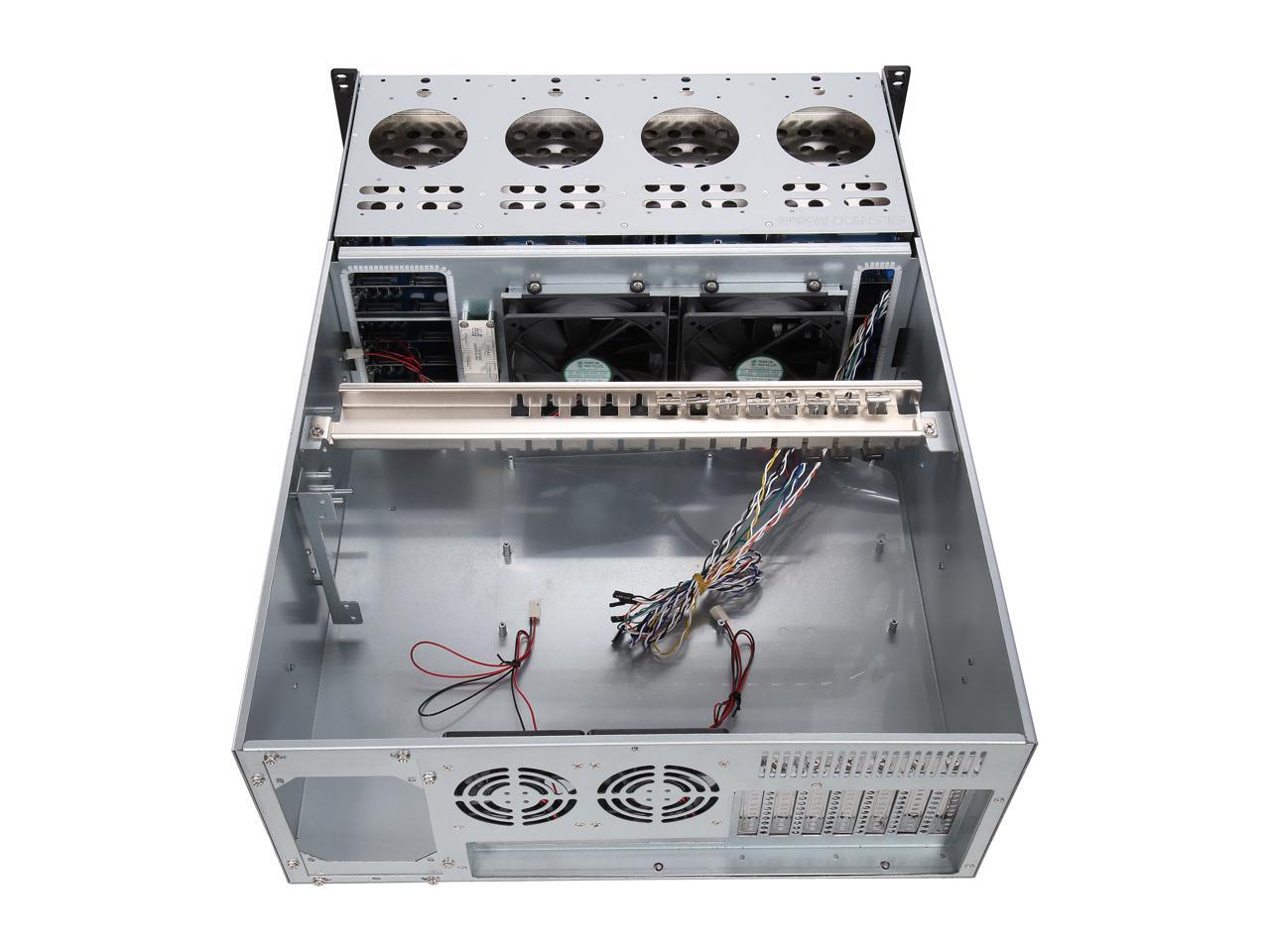 Athena Power RM-4U4243HE12 12Gb/s 4U Hot-Swap 24-Bay E-ATX Rackmount Server Chassis w/ 12 Gbps Mini-SAS Backplane Supports 24 x 3.5" or 2.5" SAS / SATA SSD / HDD - Support E-ATX (12" x 13") M/B - Supp - OEM