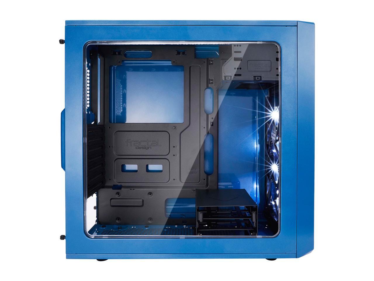 Fractal Design Focus G Petrol Blue ATX Mid Tower Computer Case, FD-CA-FOCUS-BU-W