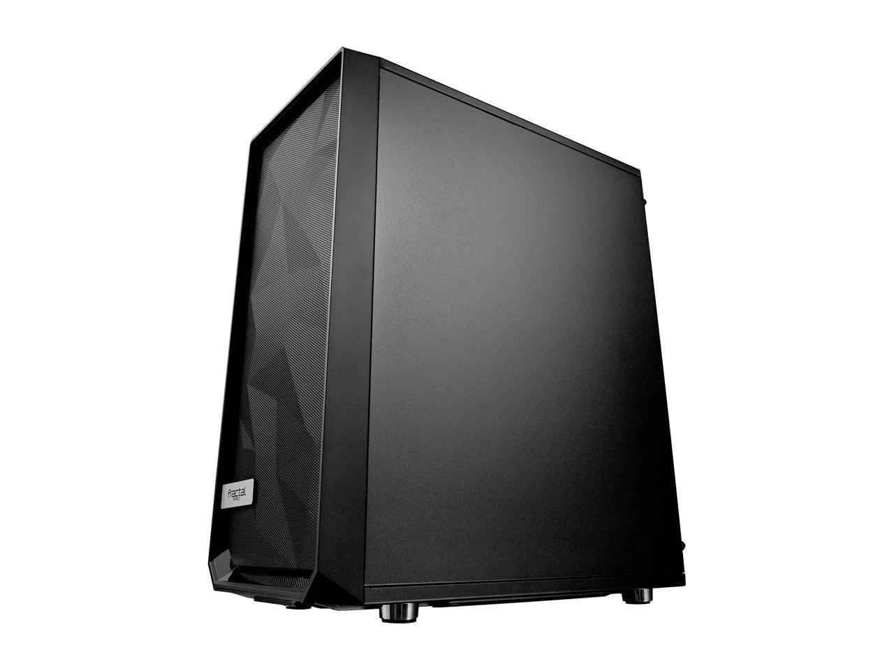 Fractal Design Meshify C Black ATX High-Airflow Compact Light Tint Tempered Glass Mid Tower Computer Case, FD-CA-MESH-C-BKO-TGL