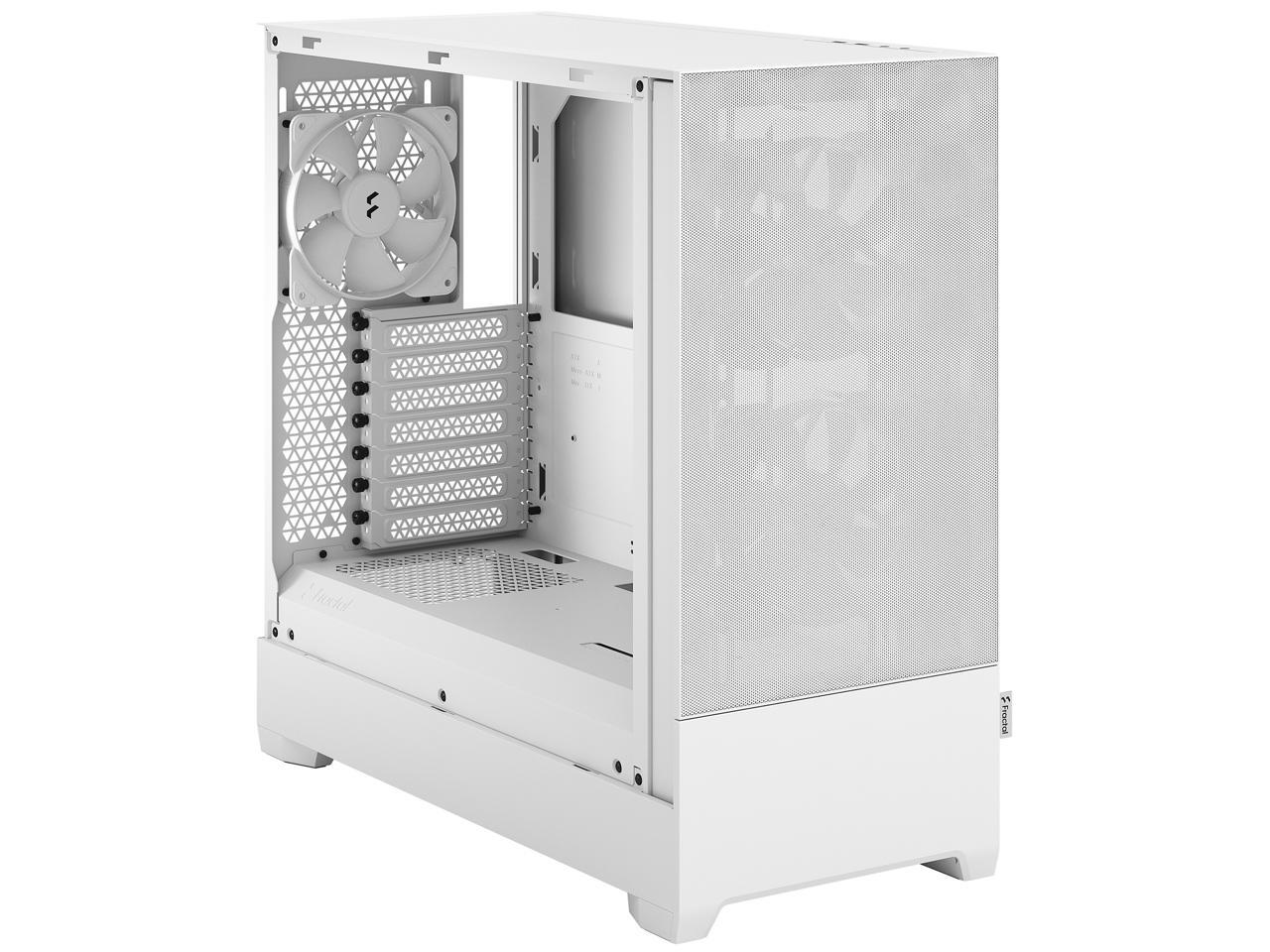 Fractal Design Pop Air White TG ATX High-Airflow Clear Tempered Glass Window Mid Tower Computer Case