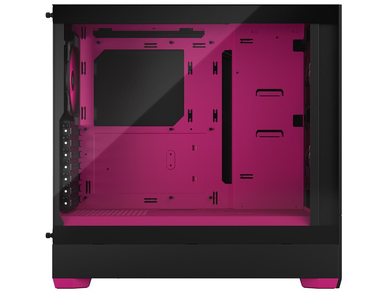 Fractal Design Pop Air RGB Black Magenta Core TG ATX High-Airflow Clear Tempered Glass Window Mid Tower Computer Case