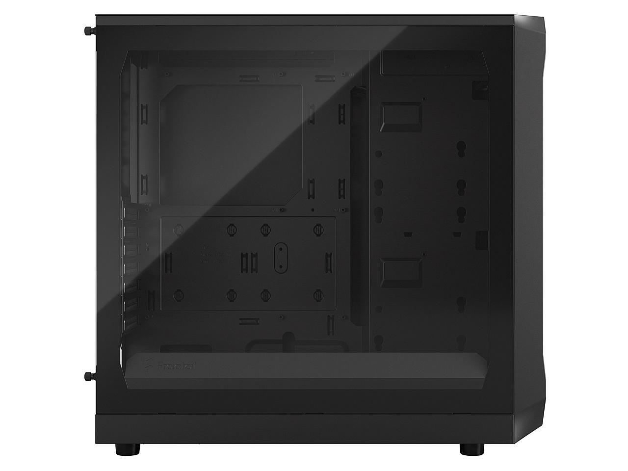 Fractal Design Focus 2 Black ATX mATX Mini ITX Clear Tinted Tempered Glass Mid Tower Computer Case