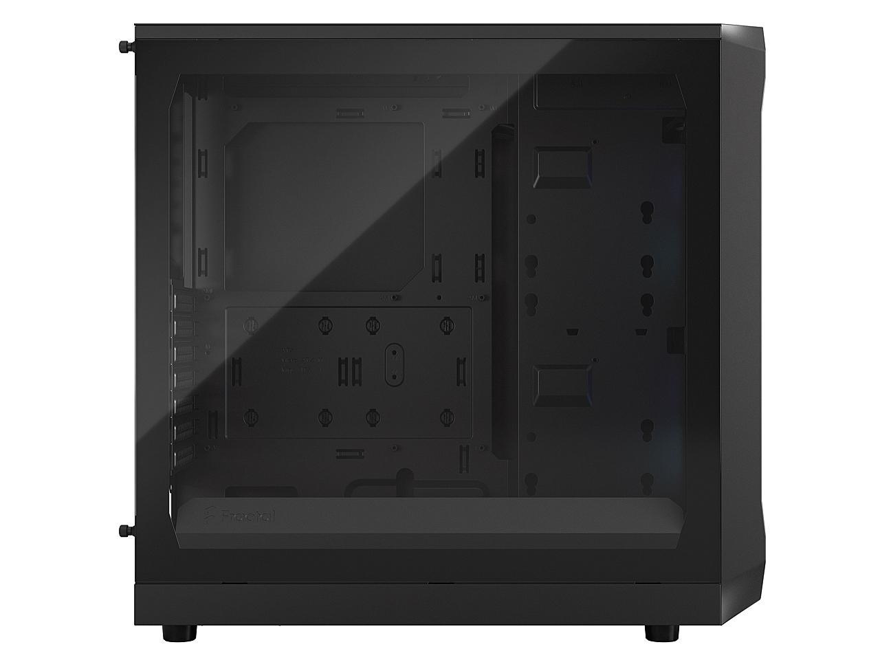 Fractal Design Focus 2 RGB Black ATX mATX Mini ITX Clear Tinted Tempered Glass Mid Tower Computer Case