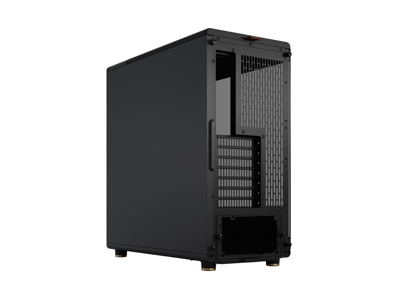 Fractal Design North ATX mATX Mid Tower PC Case - North Charcoal Black with Walnut Front and Dark Tinted TG Side Panel