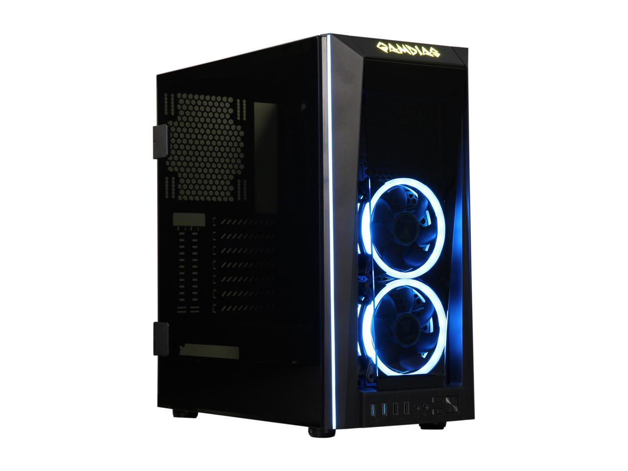 Gamdias Talos M1 GD-TALOS M1 Black Steel / Tempered Glass ATX Mid Tower Computer Case