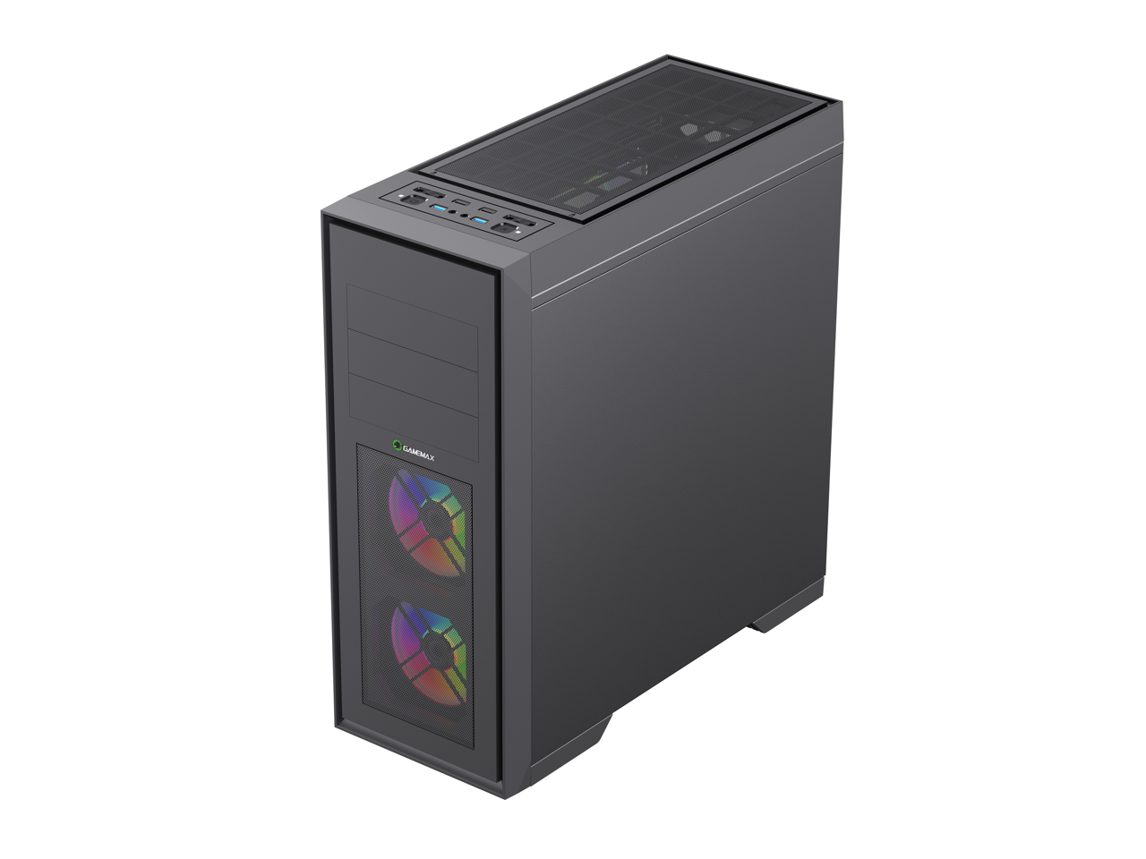 Gamemax Master M905-RGB USB3.0 E-ATX Full Tower Gaming Computer Case w/ 3 x RGB LED Fans (Pre-Installed)