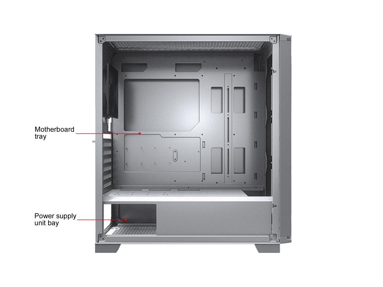 COUGAR Dark Blader X5 White Mid-Tower Case with Superior Airflow