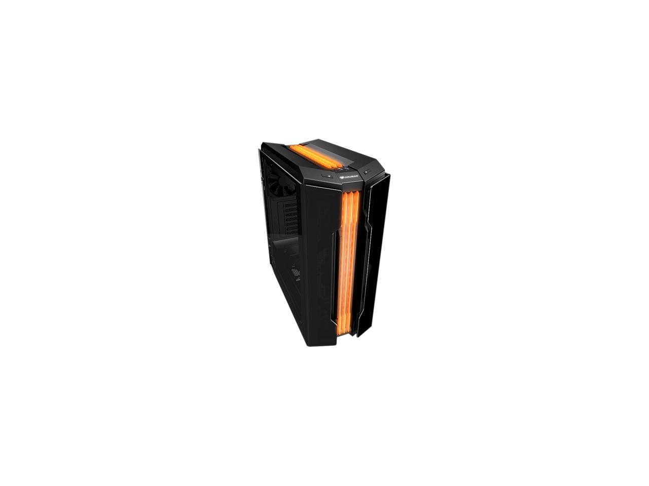 COUGAR Gemini T Pro 106KMT0008-00 Black Steel / Tempered Glass ATX Mid Tower Computer Case with Trelux RGB Lighting