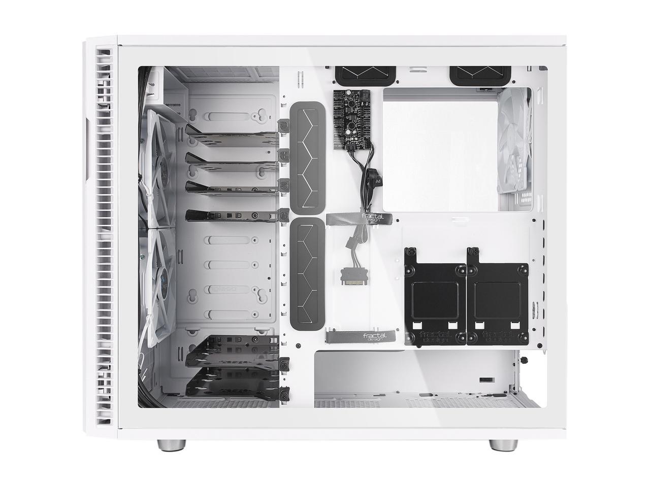 Fractal Design Tempered Glass Panel Upgrade for Define R6 Series Cases - TG with White Frame