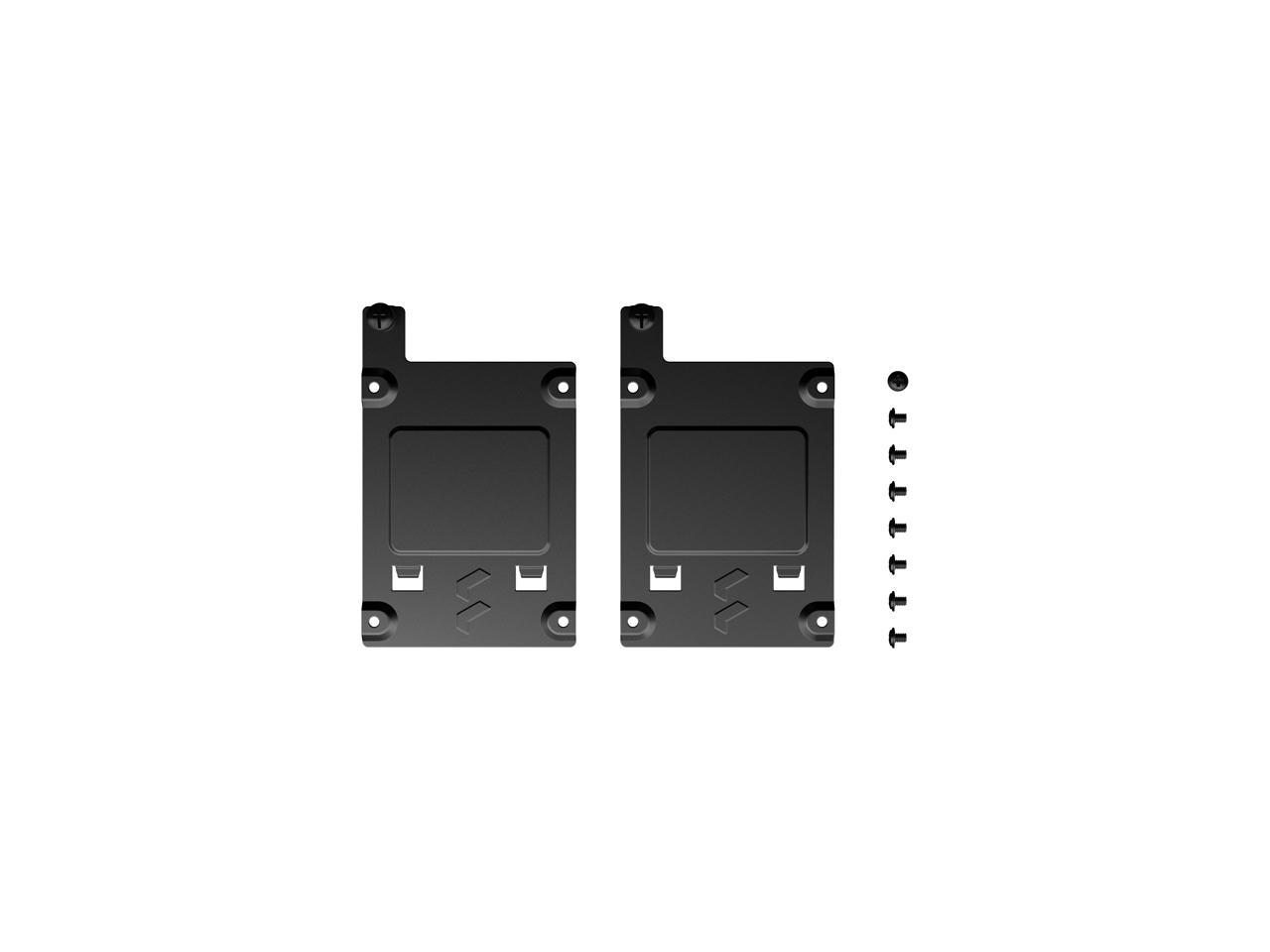Fractal Design FD-A-BRKT-001 SSD Bracket Kit - Type-B for Define 7 Series and Compatible Fractal Design Cases - Black (2-pack)