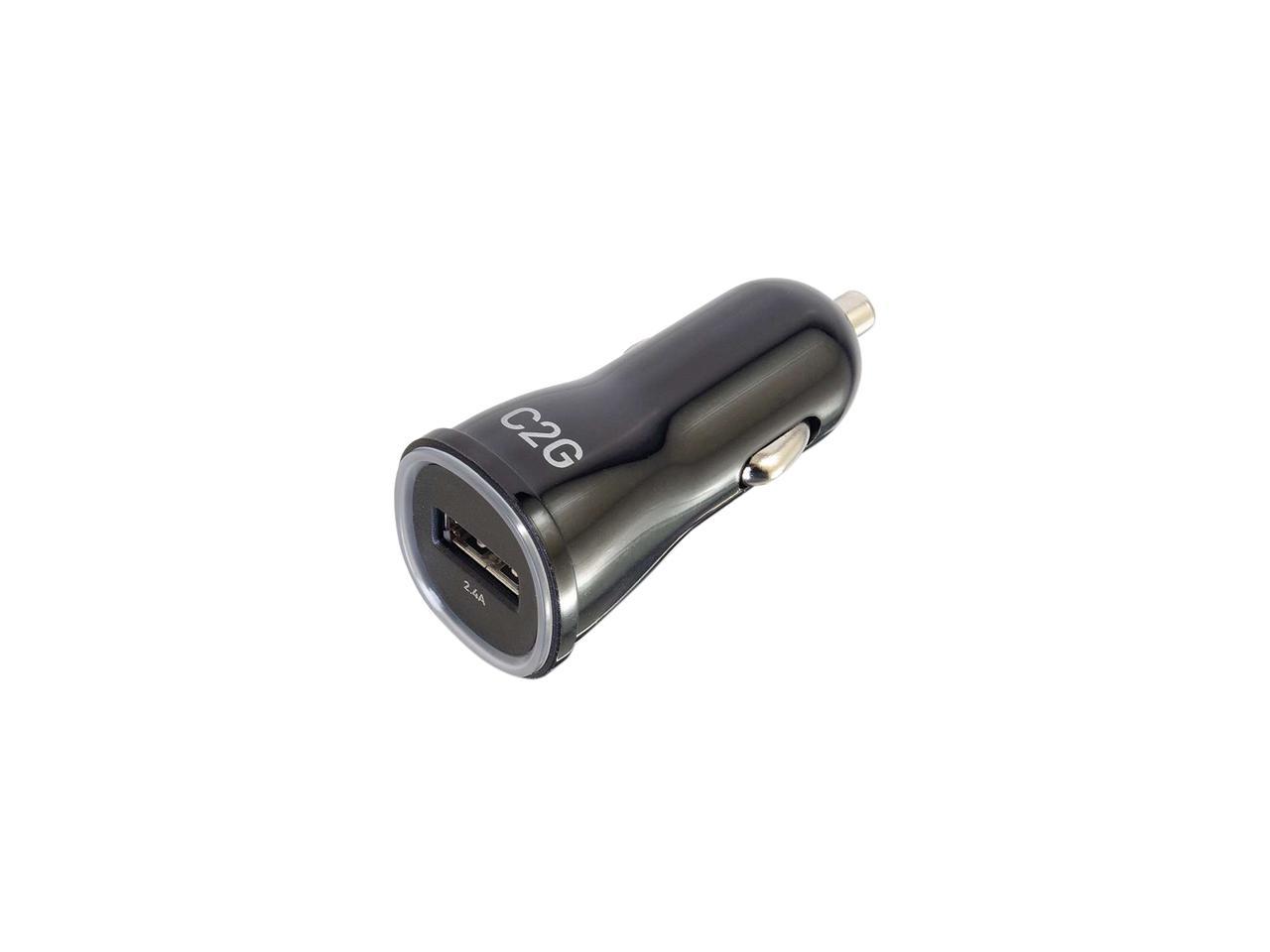 C2G 21068 1-Port USB Car Charger, 2.4A Output