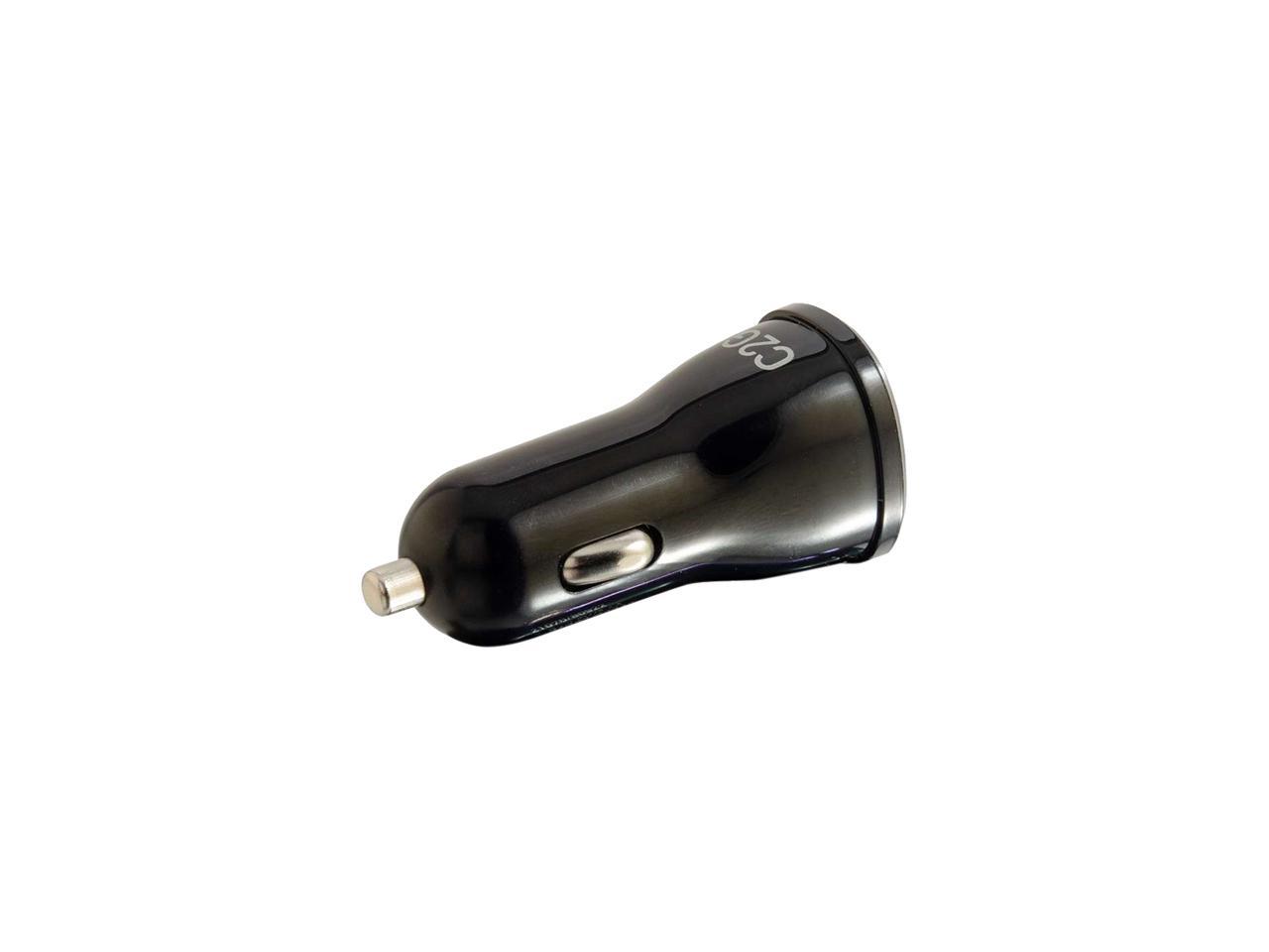 C2G 21070 Smart 2-Port USB Car Charger, 2.4A Output