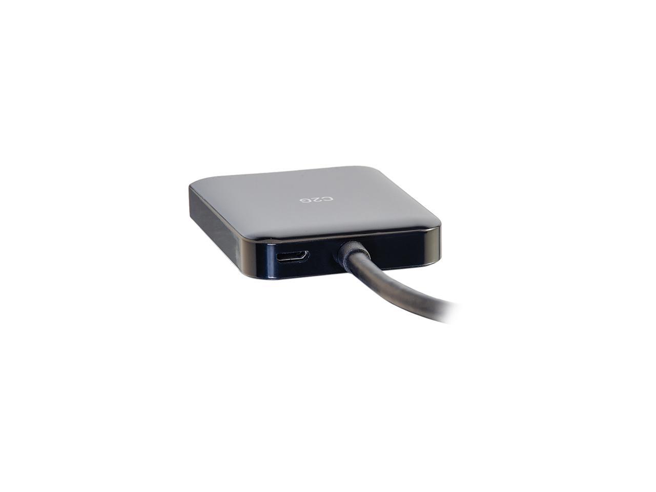 C2G 54292 Mini DisplayPort to HDMI Monitor Splitter - 2 Port 4K HDMI MST Hub USB Powered