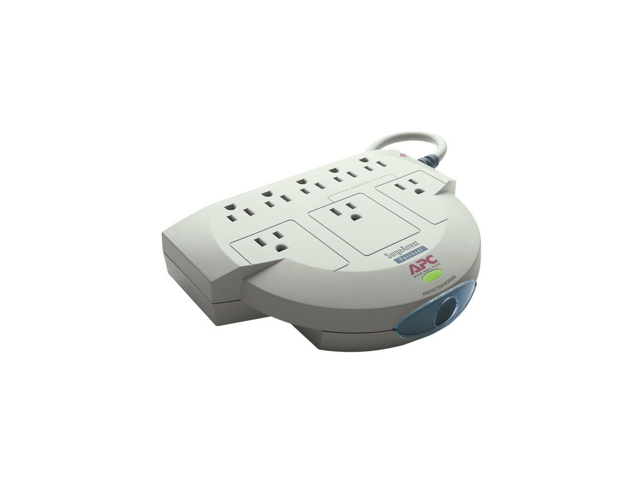 APC PER8T 6 ft. 8 Outlets 240 Joules Personal SurgeArrest Phone Line Protection