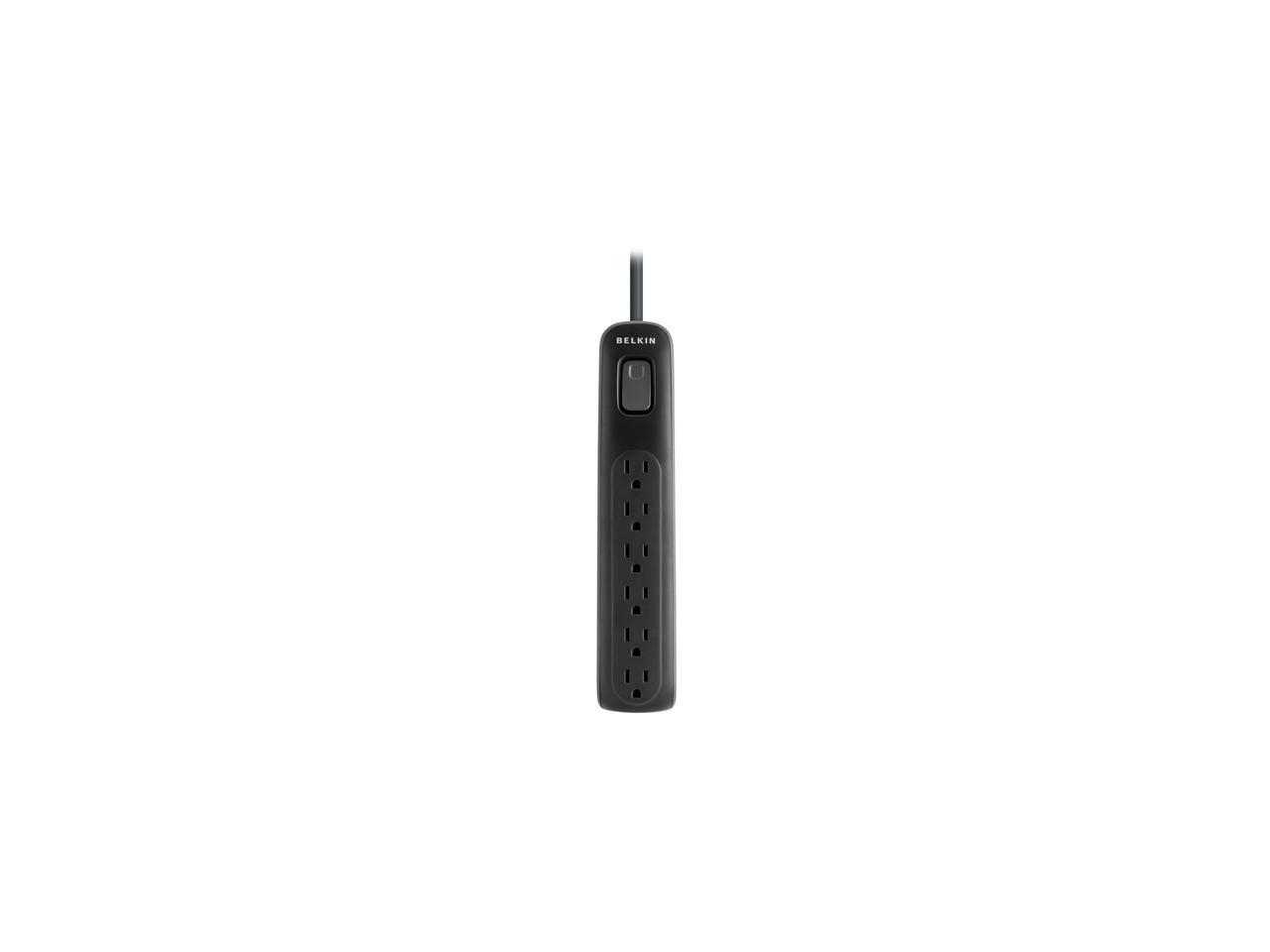 BELKIN BV106000-04-BLK 4ft 6 Outlets 630 j Surge Suppressor