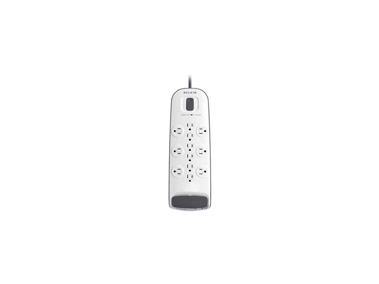 BELKIN BV112230-08 8ft 12 Outlets 3996 j Surge with Cable/Satellite and Telephone Protection