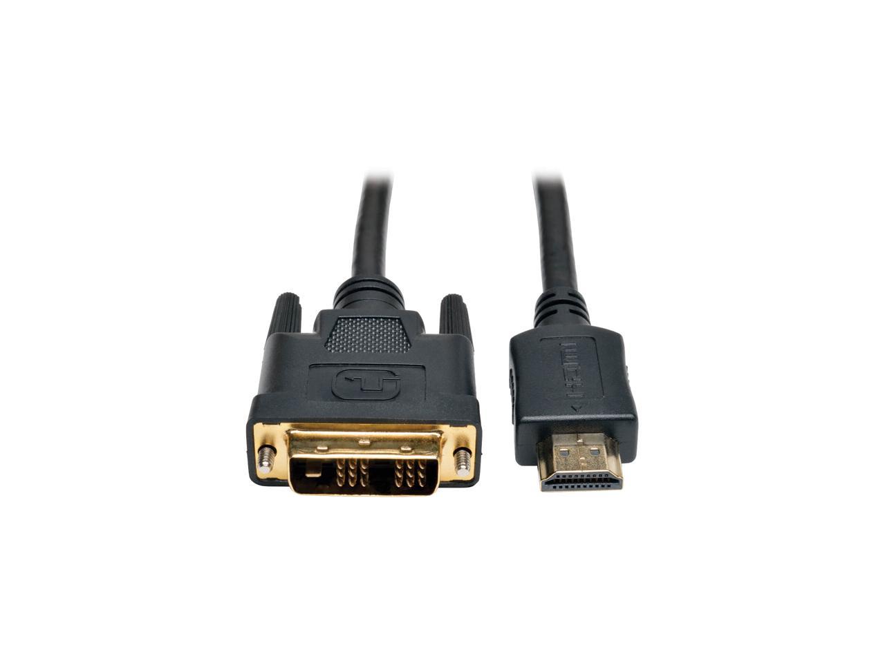 Tripp Lite HDMI to DVI Cable, Digital Monitor Adapter Cable (HDMI to DVI-D M/M), 1080P, 6-ft. (P566-006)