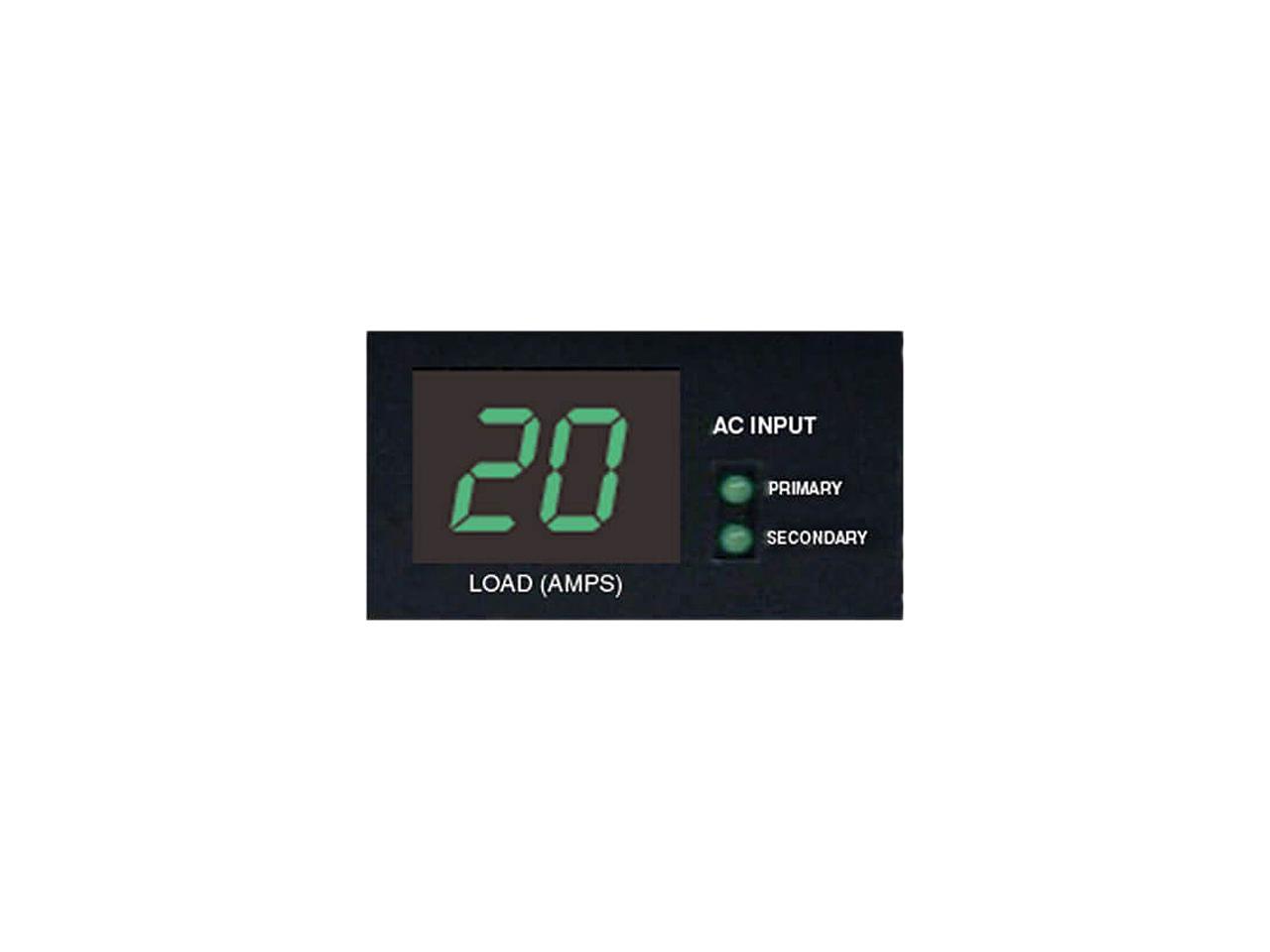 Tripp Lite 1.9 kWatts Single-Phase ATS / Switched PDU with LX Platform Interface, 120V Outlets (16 x 5-15/20R), 2 x L5-20P / 5-20P 12.0 Feet 120V Inputs, 1U Rack-Mount, TAA (PDUMH20ATNET)