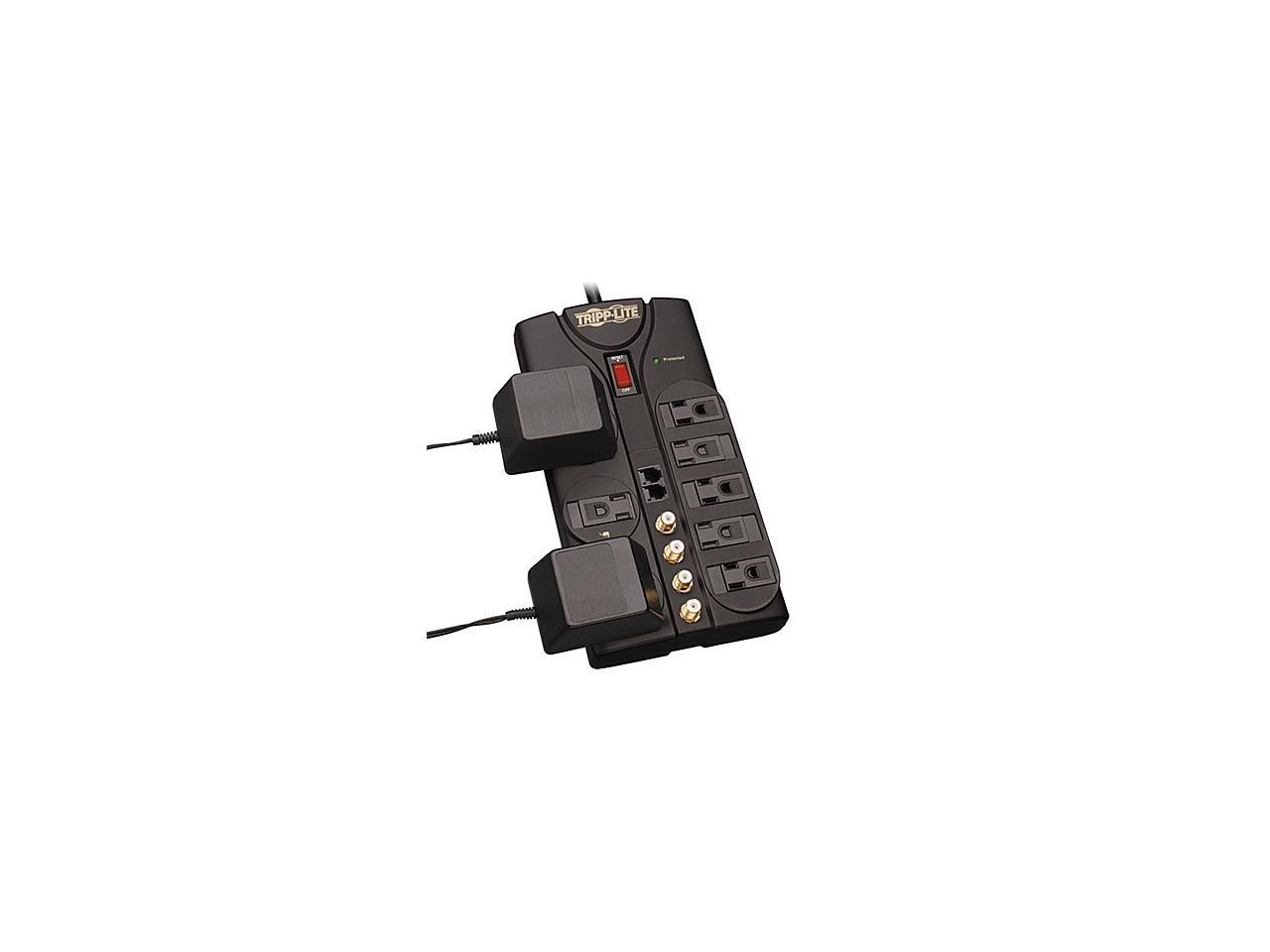 Tripp Lite TLP810SAT 10ft. Cord 8 Outlets 3240 Joules Protect It! Surge Suppressor