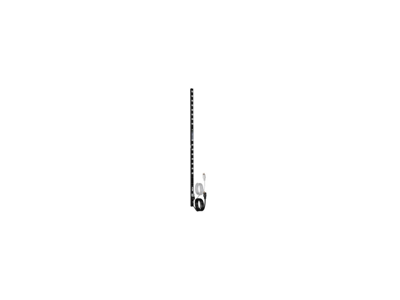 Tripp Lite Metered PDU, 20A Dual Circuit, 32 Outlets (5-15/20R), 120 V, L5-20P/5-20P, 10 ft. Cord, 0U Vertical Rack-Mount Power (PDUMV40)