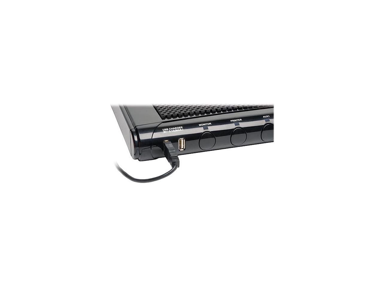 Tripp Lite MT-6PLUS Isobar 6-Outlet Under-Monitor Surge Protector, 8-ft. Cord, 3150 Joules, 2-USB Charging Ports