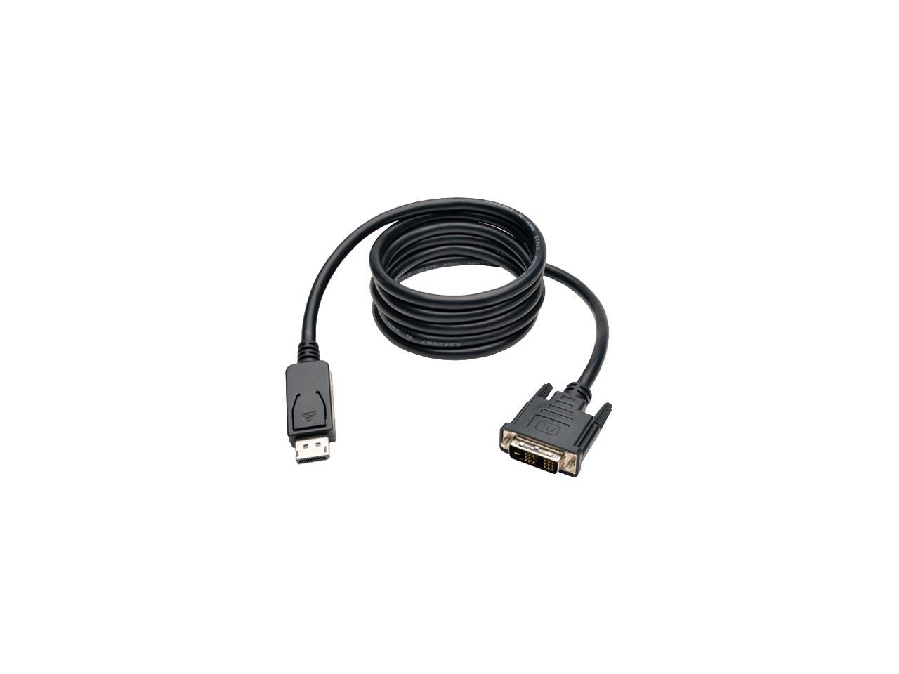 Tripp Lite DisplayPort to DVI Cable Adapter, DP with Latches, DP to DVI-D Single Link (M/M), DP2DVI, 6 ft.(P581-006)