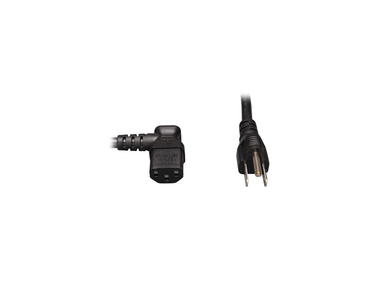 Tripp Lite Model P006-006-13LA 6 ft. 18AWG Power cord (NEMA 5-15P to IEC-320-C13 Left Angle)