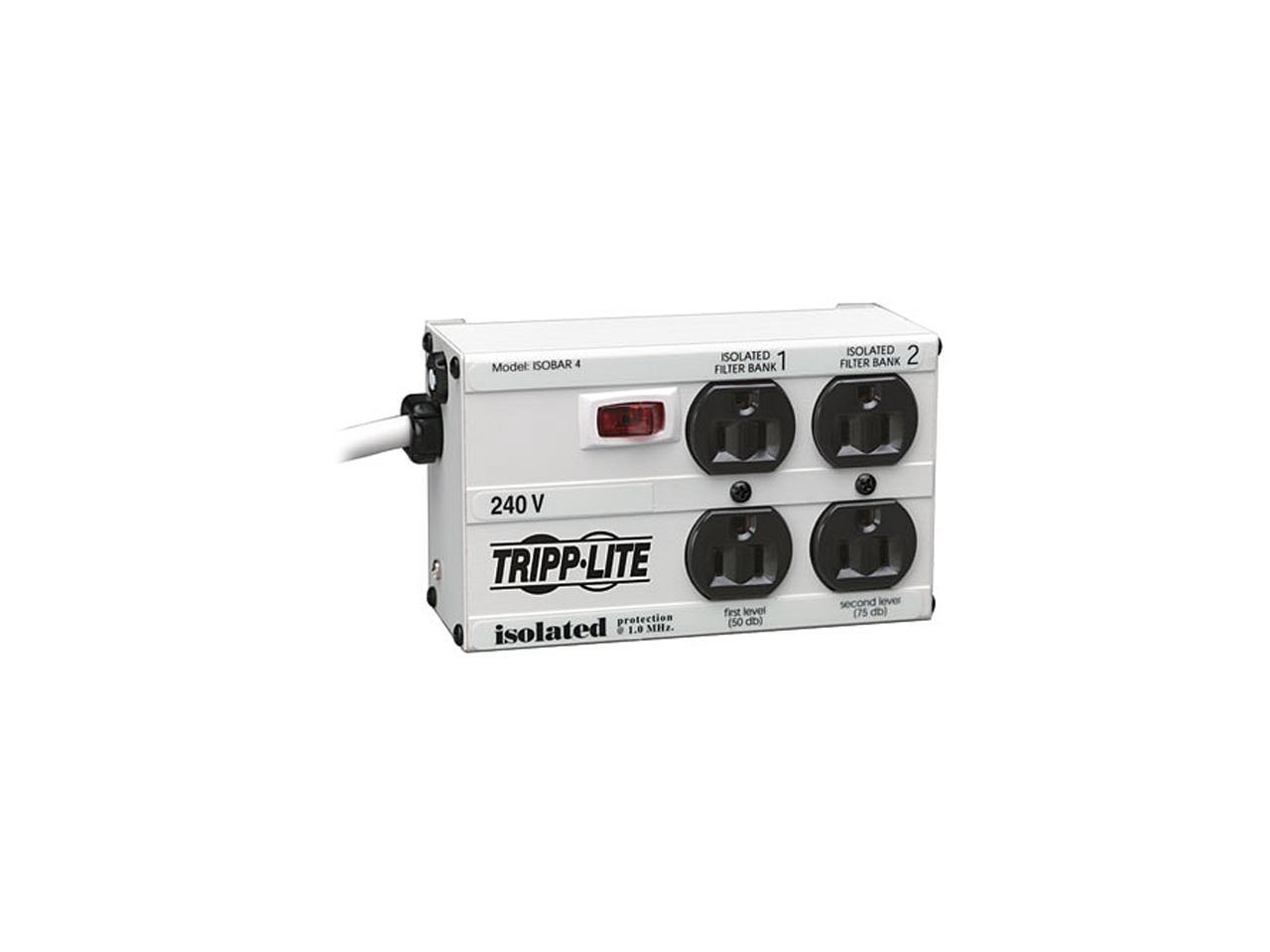 TRIPP LITE IB4-6/220 6 ft 4 Outlets 330 J Isobar Surge Suppressor