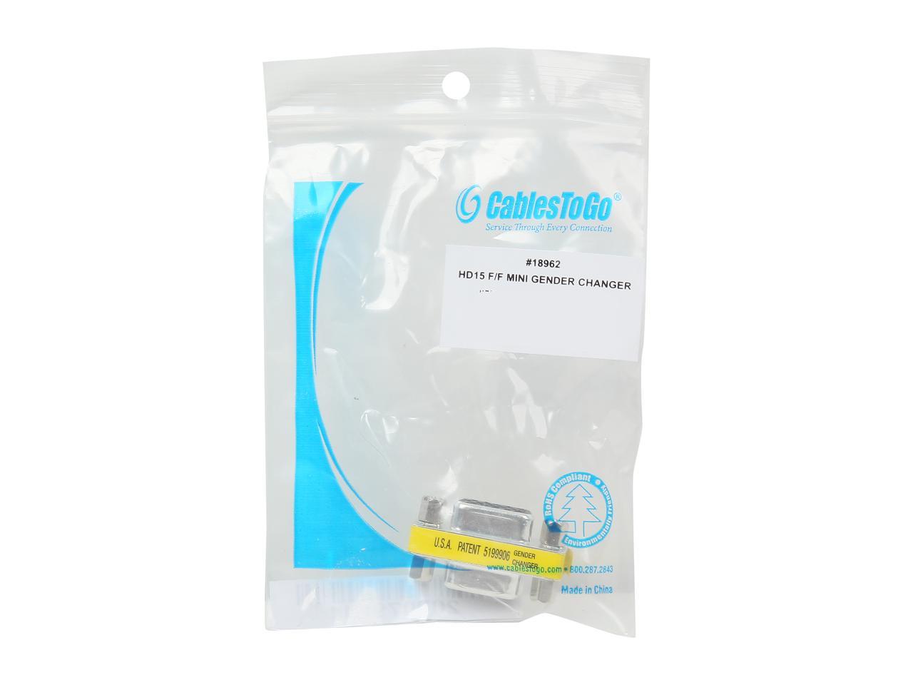 C2G 18962 VGA (HD15) F/F Mini Gender Changer (Coupler)