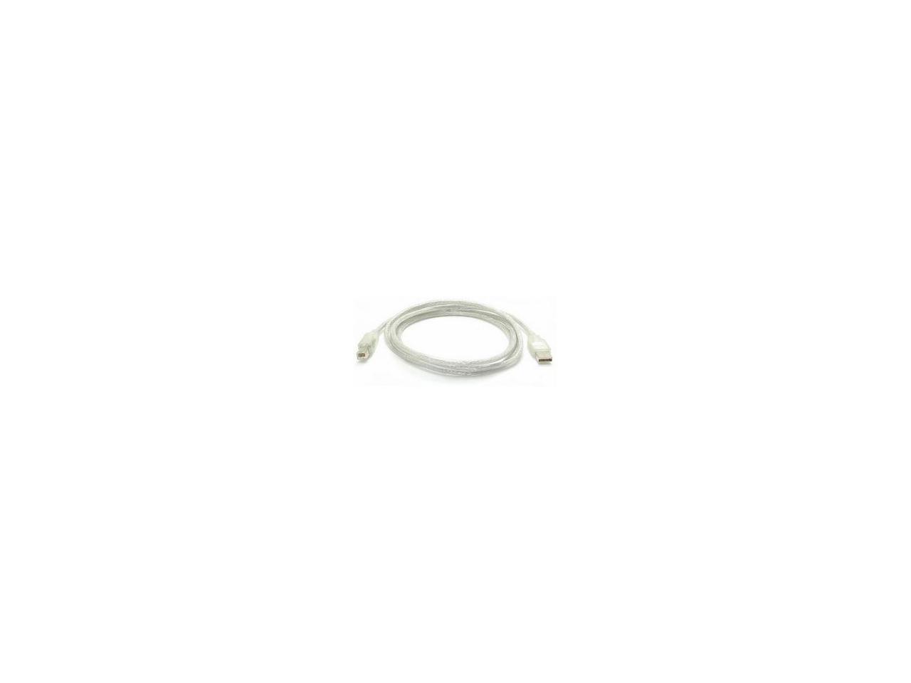 StarTech.com USBFAB6T Transparent Clear A to B USB 2.0 Cable - M/M