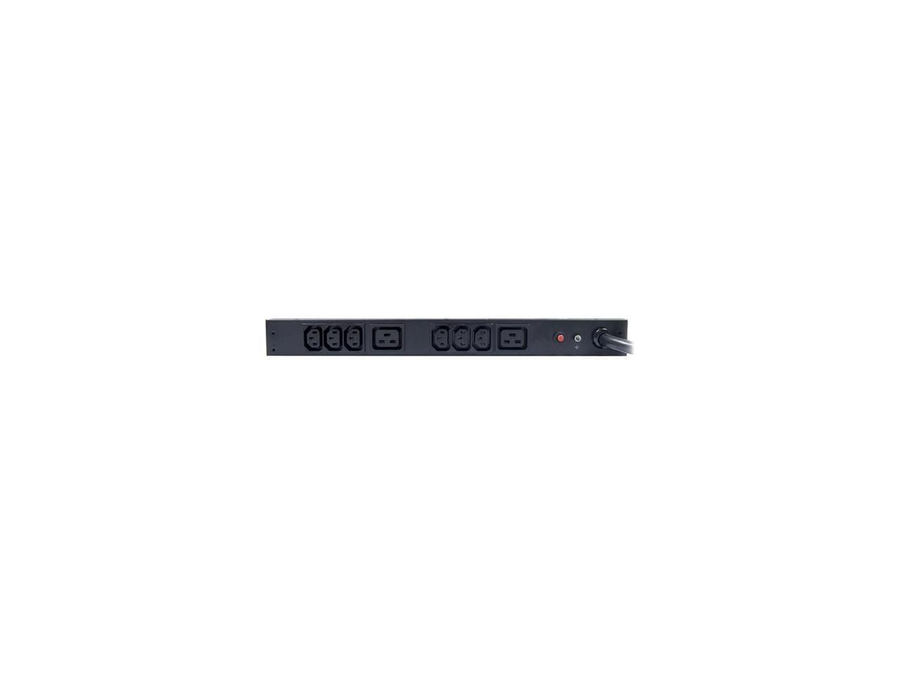 CyberPower PDU20BHVT8R Basic 1U 200 V DC 208 V AC 230 V AC 20 A 10Â ft. 8-Outlets Power Distribution Unit