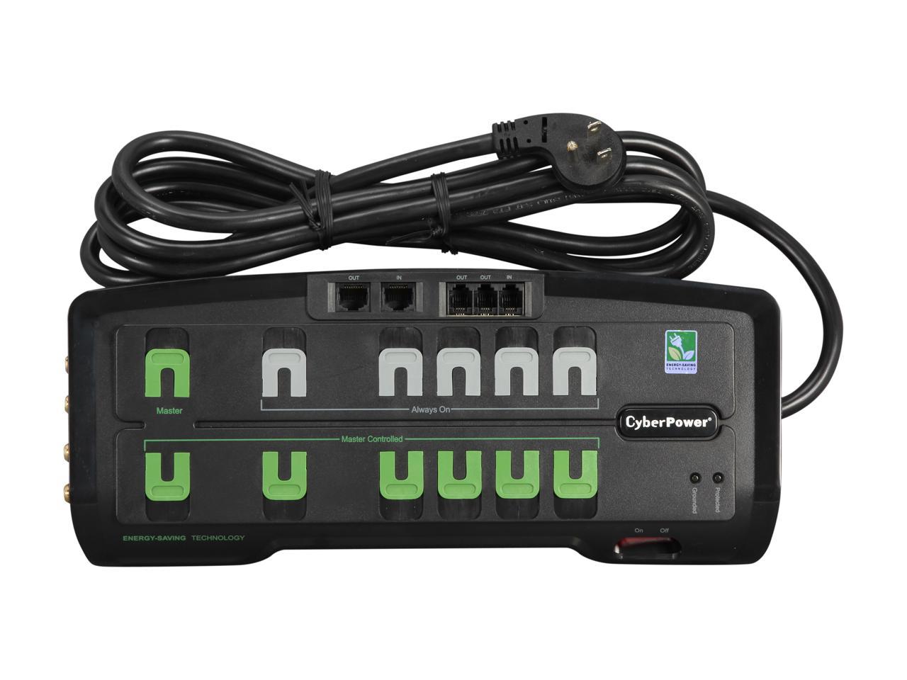 CyberPower CSHT1208TNC2G 8 Feet 12 Outlets 4350 joules Surge Suppressor