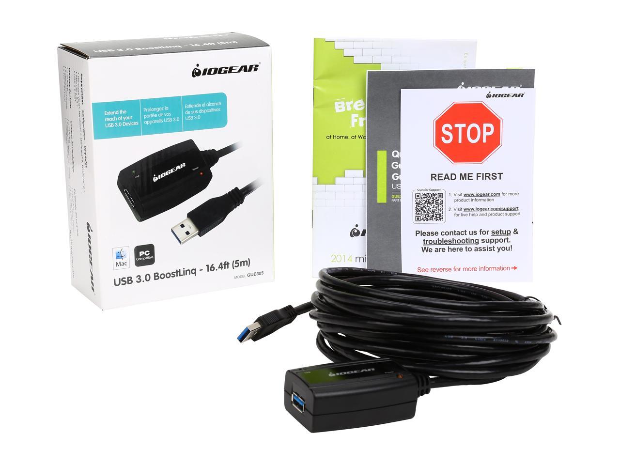 IOGEAR GUE305 Black USB 3.0 BoostLinq