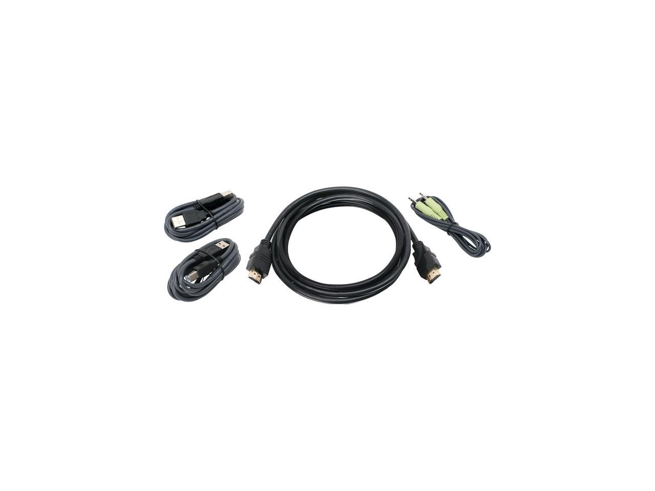 IOGEAR 6ft HDMI, USB KVM Cable Kit with Audio (TAA)
