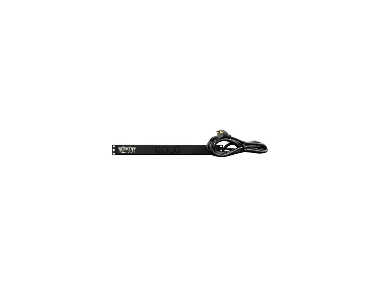 Tripp Lite Basic PDU, 20A, 14 Outlets (2 C19 & 12 C13), 208 / 240 V, L6-20P, 208 / 240 V Input, 15 ft. Cord, 1U Rack-Mount Power (PDUH20HVL6)